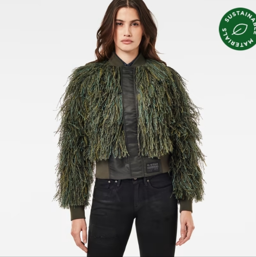 G Star Camo Fringe Jacket
